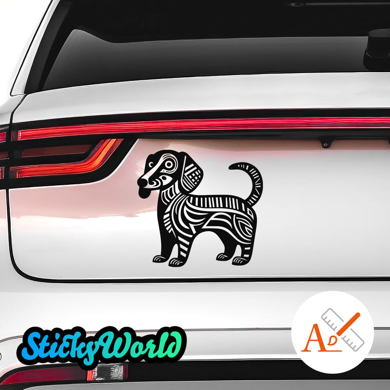 Dackel Art Design Hunde Sticker StickyWorld Exclusive | Foliensticker
