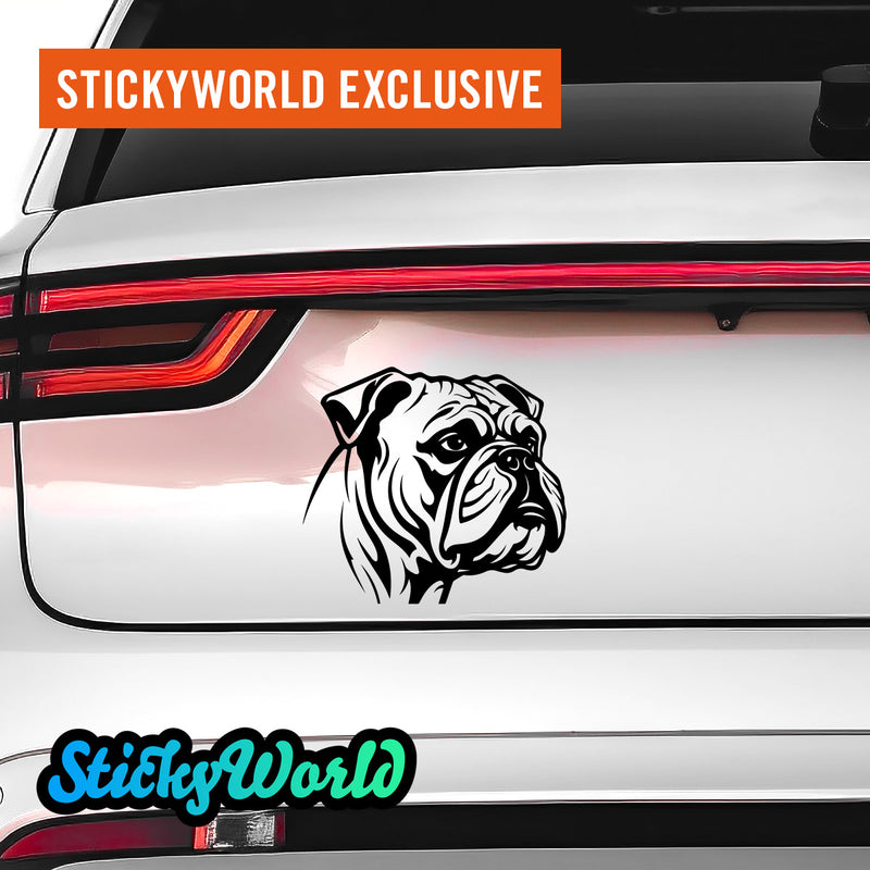 Englische Bulldogge Hunde Sticker 2 StickyWorld Exclusive | Foliensticker
