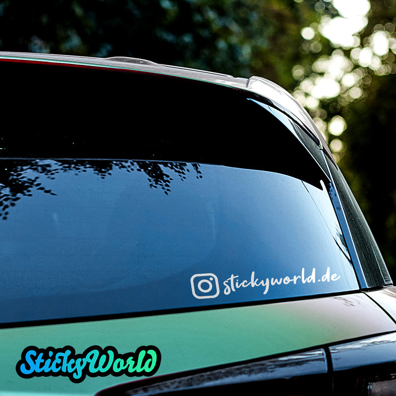 Social Media Sticker mit Deinem Namen