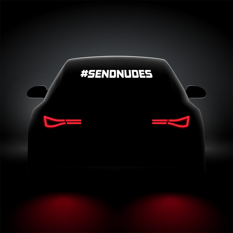 #SENDNUDES! Heckscheibe | Jetzt online gestalten