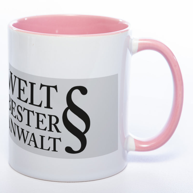 Tasse "Welt(zweit)bester Anwalt" mit Foto (HD Druck) | Jetzt selbst gestalten! spülmaschinenfest