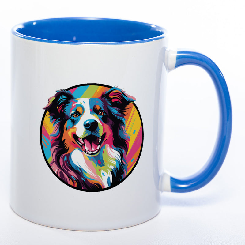 Mug Art Tasse mit Border Collie Motiv & wahlweise mit NAMEN - Kaffeetasse StickyWorld Exclusive