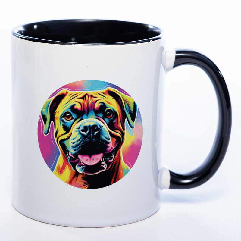 Mug Art Tasse mit Boxer & wahlweise mit NAMEN - Kaffeetasse StickyWorld Exclusive
