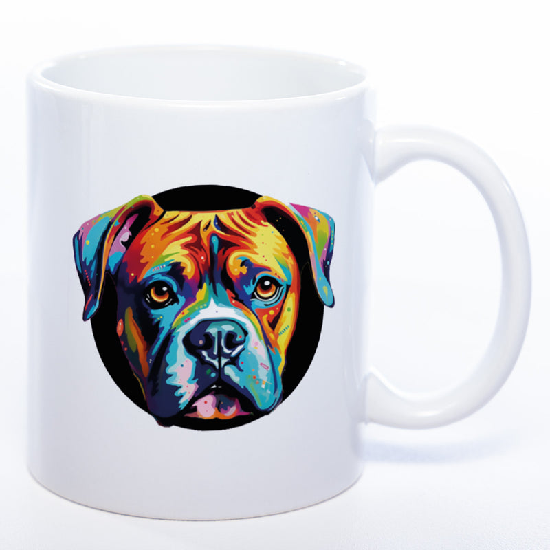 Mug Art Tasse mit Boxer Motiv 2 & wahlweise mit NAMEN - Kaffeetasse StickyWorld Exclusive