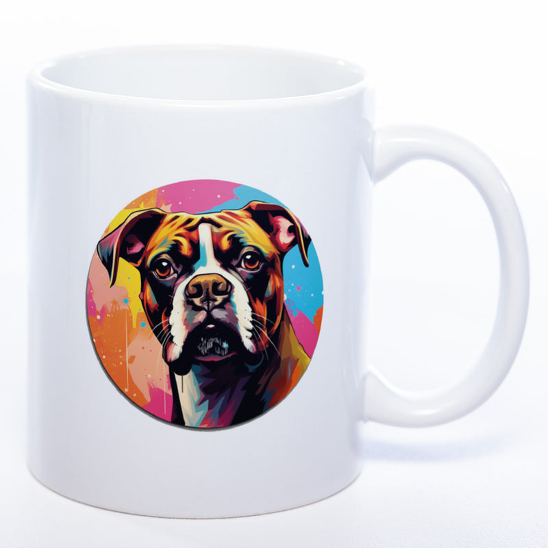 Mug Art Tasse mit Boxer Motiv 3 & wahlweise mit NAMEN - Kaffeetasse StickyWorld Exclusive