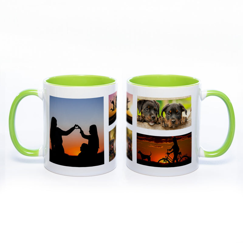 Collagentasse 4 - Deine Fotos als Collage spülmaschinenfest | Jetzt selbst gestalten!