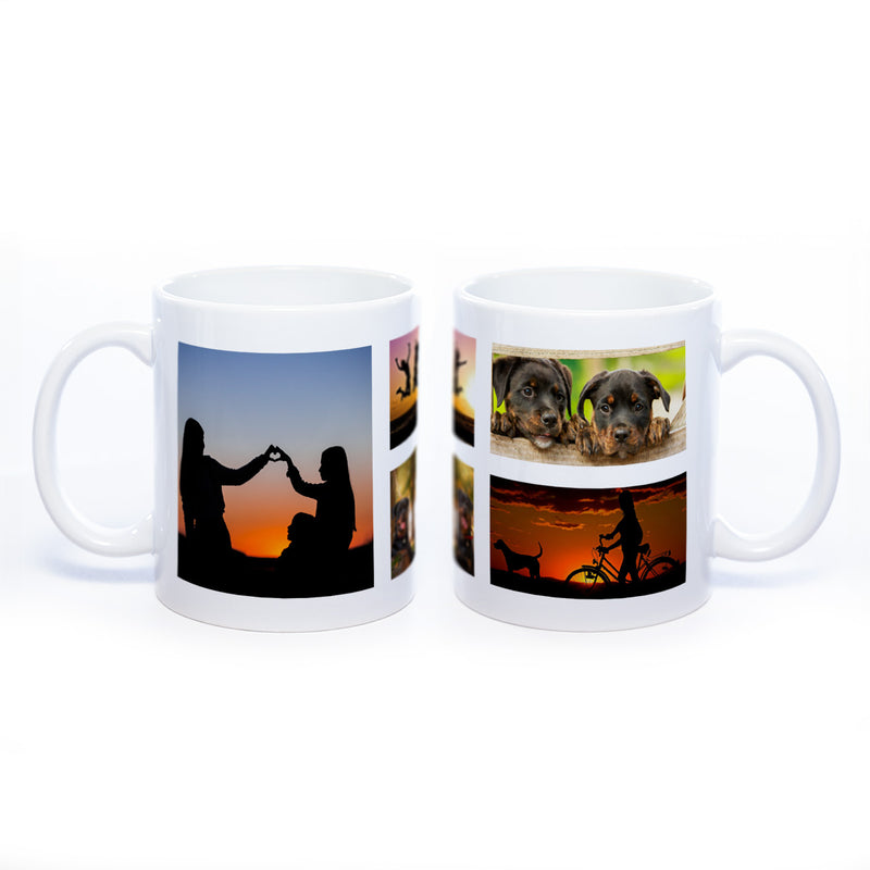 Collagentasse 4 - Deine Fotos als Collage spülmaschinenfest | Jetzt selbst gestalten!