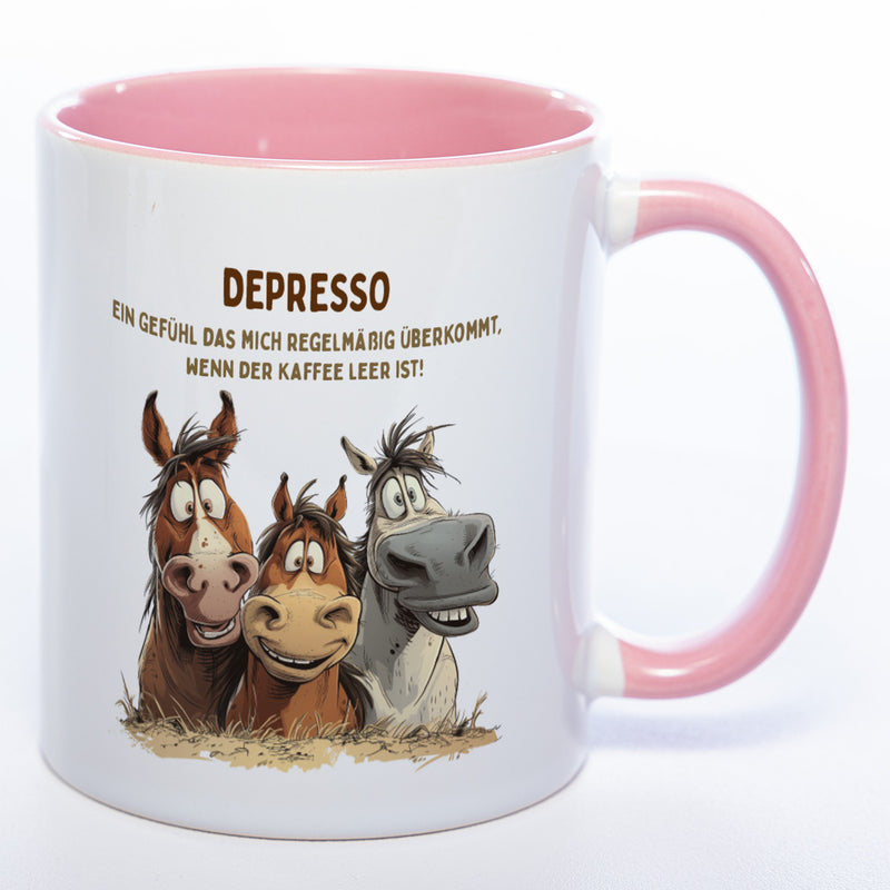 Motiv - Tasse Depresso - spülmaschinenfest