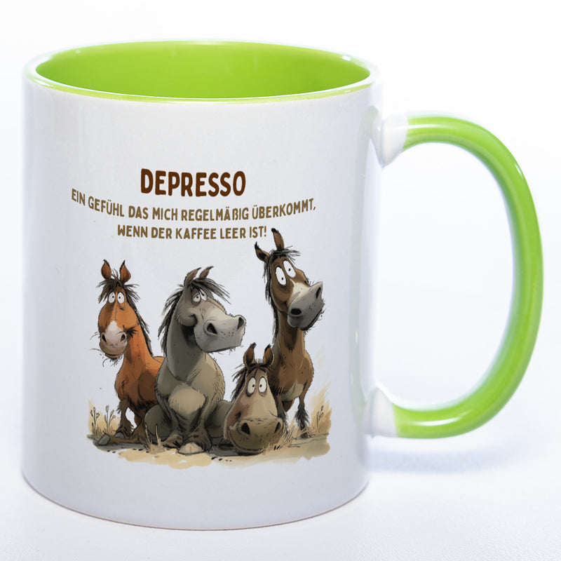 Motiv - Tasse Depresso 2 - spülmaschinenfest