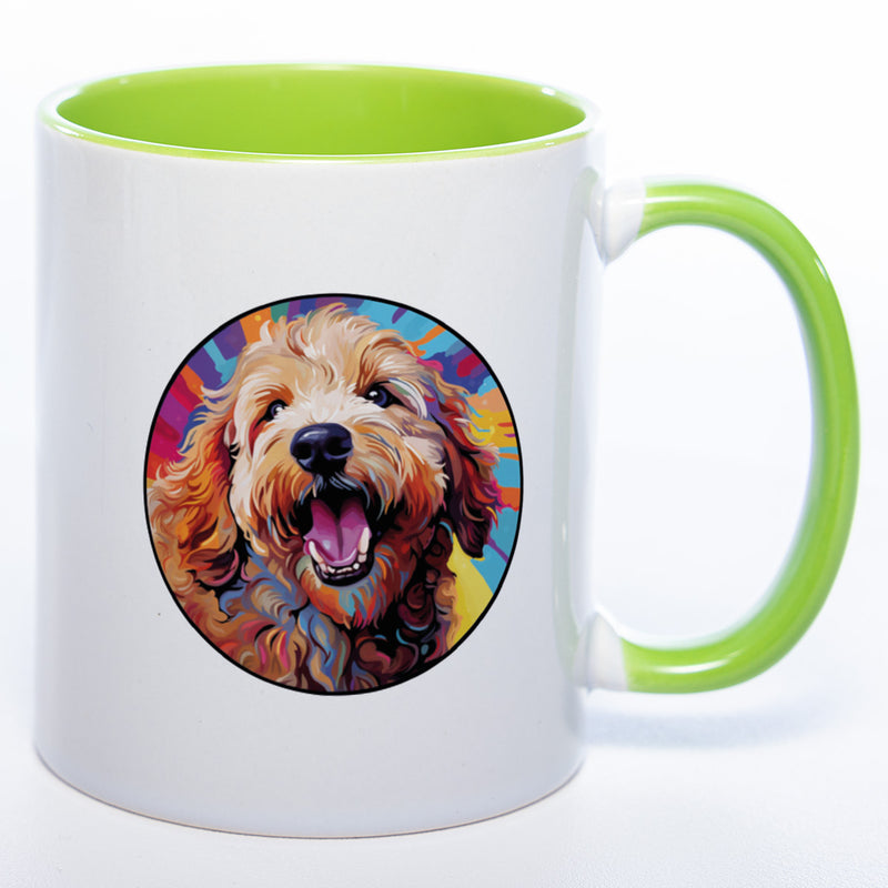 Mug Art Tasse mit Goldendoodle Motiv wahlweise mit NAME - Kaffeetasse StickyWorld Exclusive
