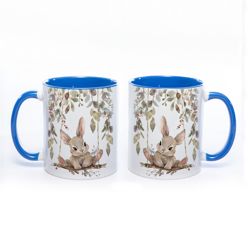 Motiv-Tasse Häschen- süße Kaffeetasse in vielen Farben - spülmaschinenfest