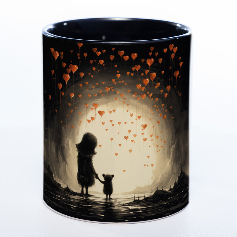 Motiv-Tasse Höhlenbärchen - süße Kaffeetasse -spülmaschinenfest