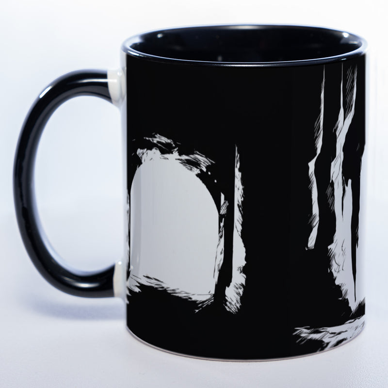 Spülmaschinenfeste Motiv-Tasse mit Höhlen Motiv 2 - exclusive Kaffeetasse