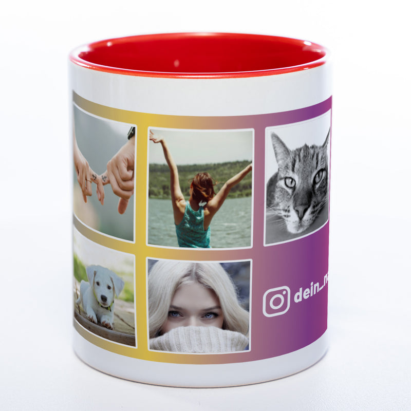 Dein Insta-Feed als Tasse spülmaschinenfest | Jetzt selbst gestalten!