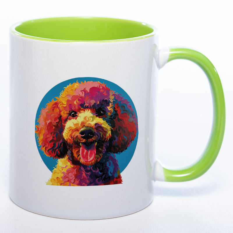 Mug Art Tasse mit Königspudel Motiv & wahlweise mit NAME - Kaffeetasse StickyWorld Exclusive