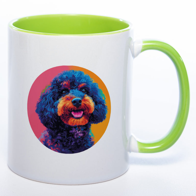 Mug Art Tasse mit Königspudel Motiv 2 & wahlweise mit NAME - Kaffeetasse StickyWorld Exclusive