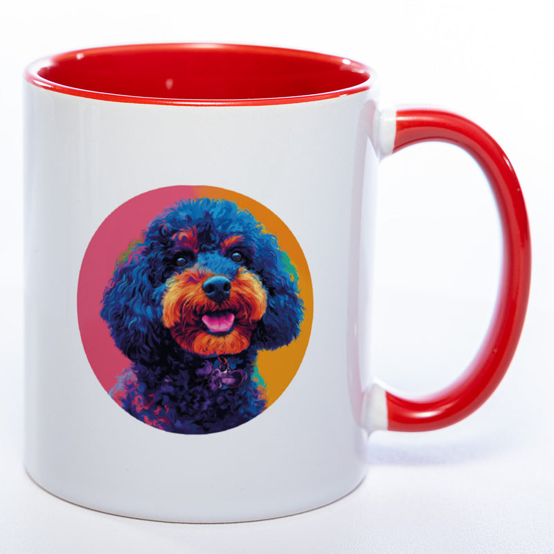 Mug Art Tasse mit Königspudel Motiv 2 & wahlweise mit NAME - Kaffeetasse StickyWorld Exclusive