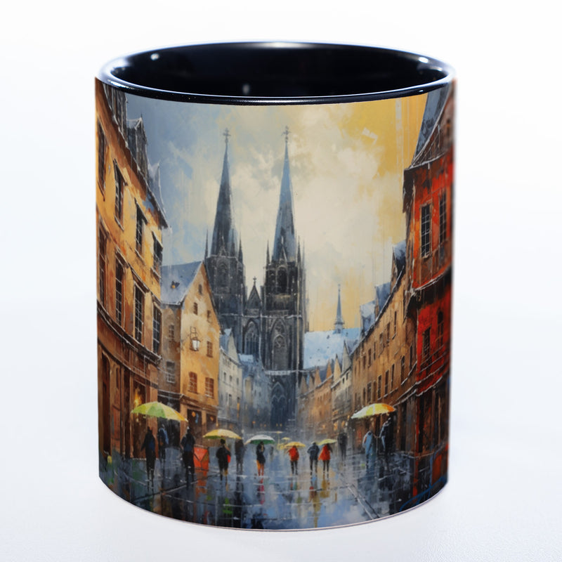Motiv-Tasse KÖLN - farbenfrohe Kaffeetasse spülmaschinenfest