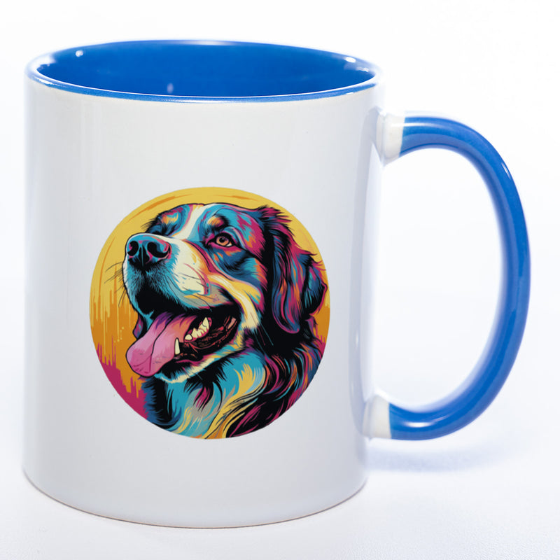 Mug Art Tasse mit Landseer Motiv wahlweise mit NAME - Kaffeetasse StickyWorld Exclusive