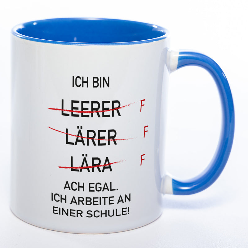 Lehrer-Tasse - lustige Kaffeetasse mit eigenem Foto- spülmaschinenfest