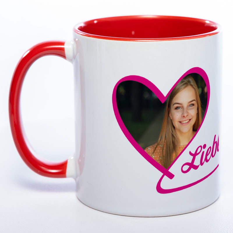 Spülmaschinenfeste Tasse "Lieblingsmensch" mit Foto (HD Druck) | Jetzt selbst gestalten!