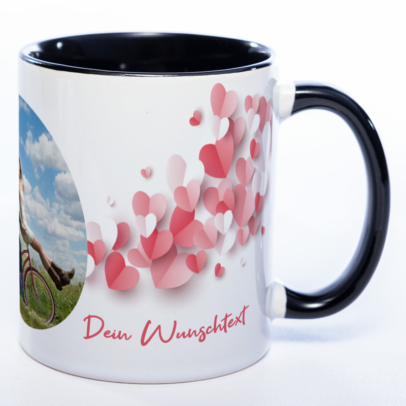 Liebes-Tasse "Love Mug" mit Foto und Wunschtext (HD Druck) spülmaschinenfest| Jetzt selbst gestalten!