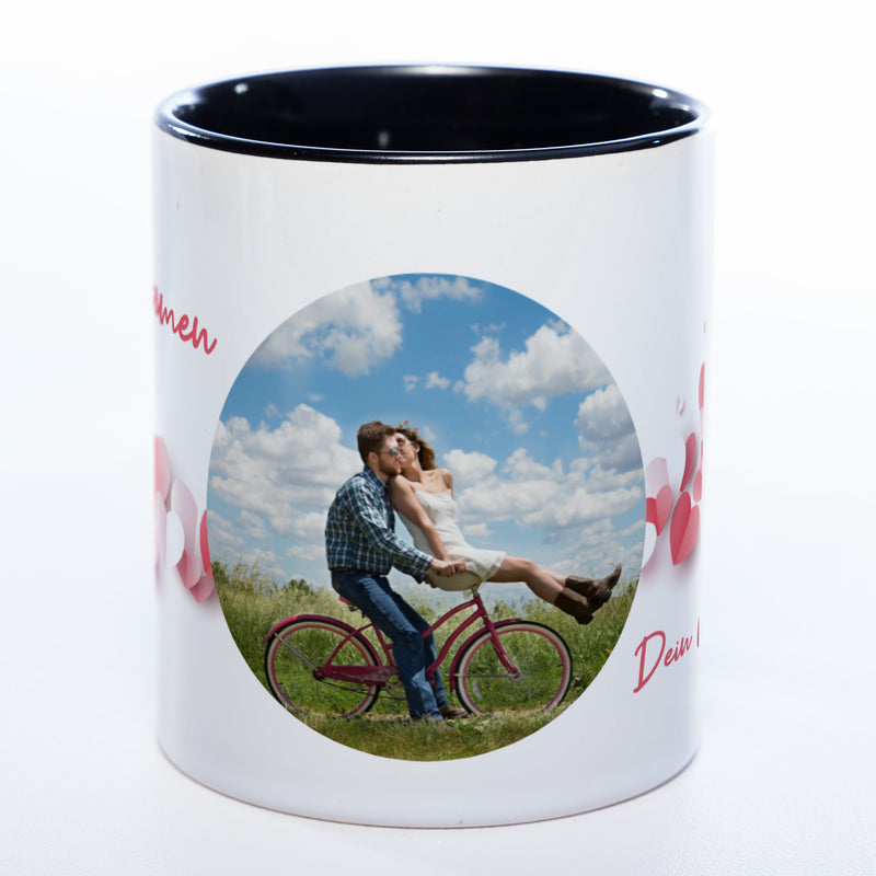 Liebes-Tasse "Love Mug" mit Foto und Wunschtext (HD Druck) spülmaschinenfest| Jetzt selbst gestalten!