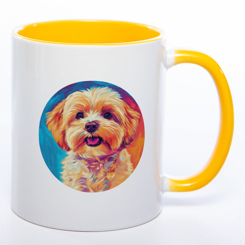 Mug Art Tasse mit Maltipoo Motiv & wahlweise mit NAMEN - Kaffeetasse StickyWorld Exclusive