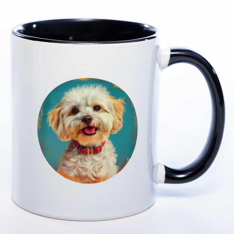 Mug Art Tasse mit Maltipoo Motiv 2 & wahlweise mit NAMEN - Kaffeetasse StickyWorld Exclusive