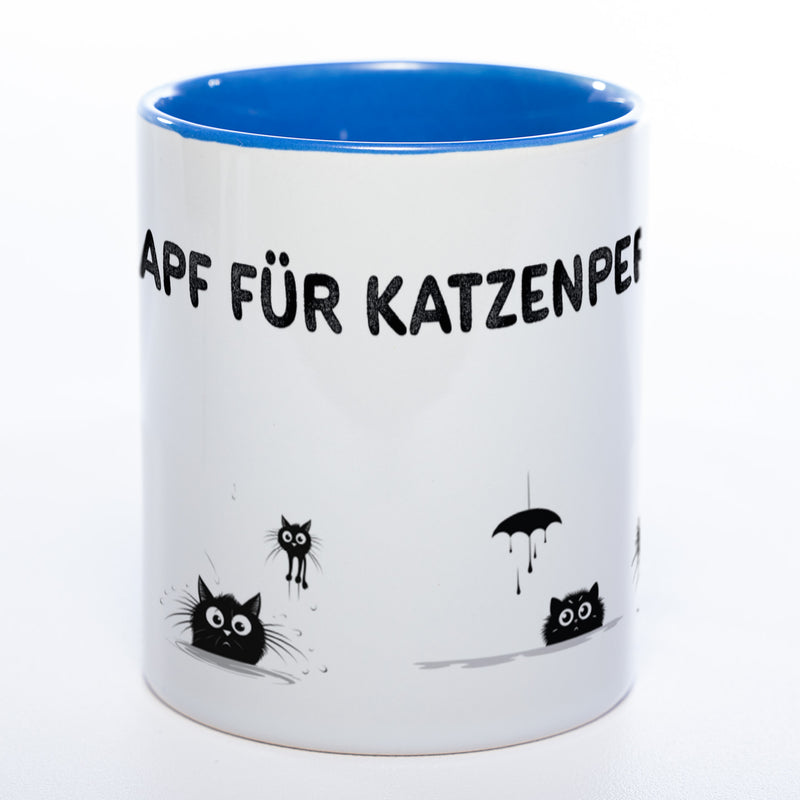 Trinknapf für Katzenpersonal - spülmaschinenfeste Motiv-Tasse  - süße Kaffeetasse in vielen Farben