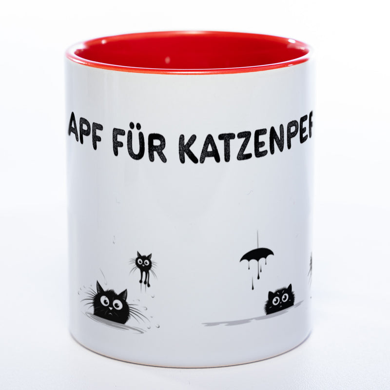 Trinknapf für Katzenpersonal - spülmaschinenfeste Motiv-Tasse  - süße Kaffeetasse in vielen Farben
