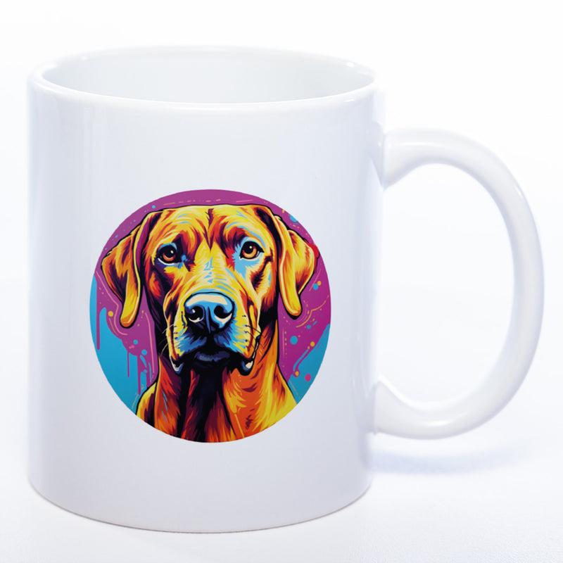 Mug Art Tasse mit Rhodesian Ridgeback Motiv 2 & wahlweise mit NAMEN- Kaffeetasse StickyWorld Exclusive