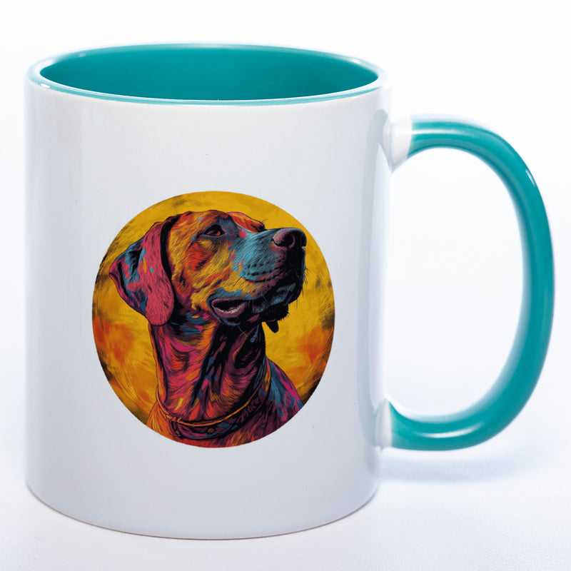 Mug Art Tasse mit Rhodesian Ridgeback Motiv 3 & wahlweise mit NAMEN- Kaffeetasse StickyWorld Exclusive