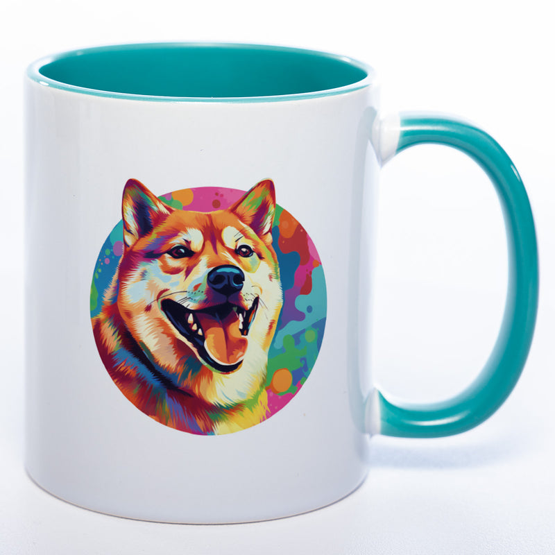 Mug Art Tasse mit Shiba Inu Motiv wahlweise mit NAME - Kaffeetasse StickyWorld Exclusive