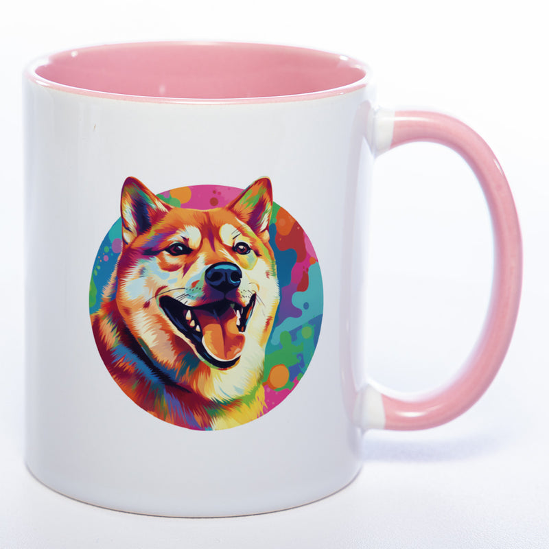 Mug Art Tasse mit Shiba Inu Motiv wahlweise mit NAME - Kaffeetasse StickyWorld Exclusive