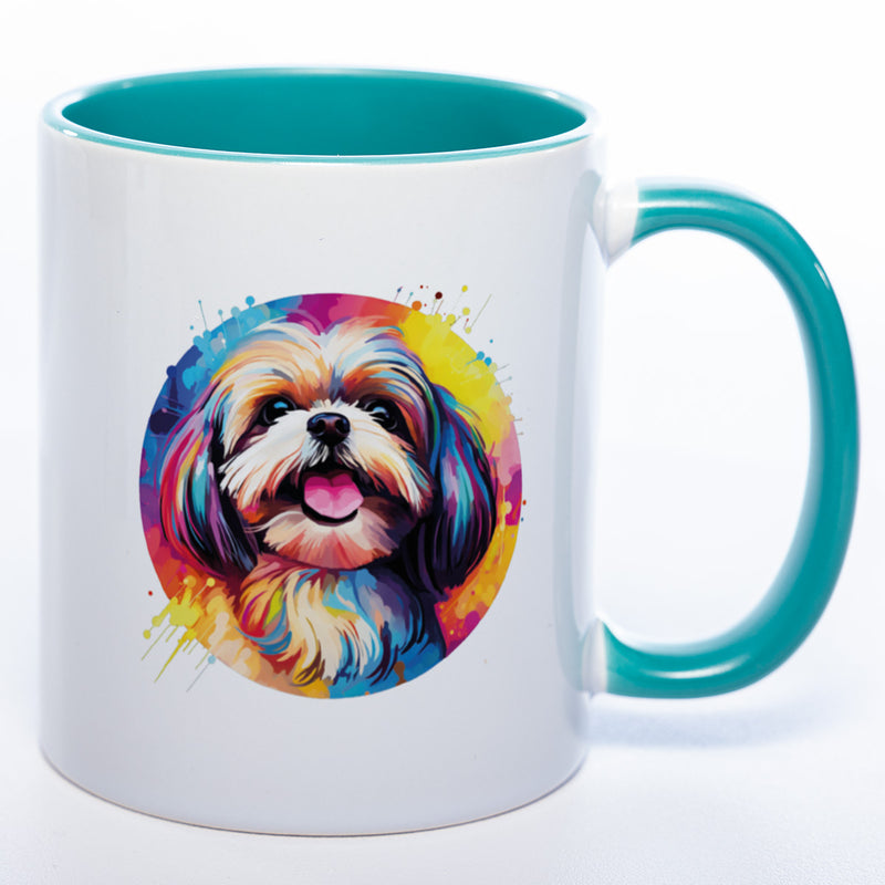 Mug Art Tasse mit Shih Tzu Motiv 2 & wahlweise mit NAMEN - Kaffeetasse StickyWorld Exclusive