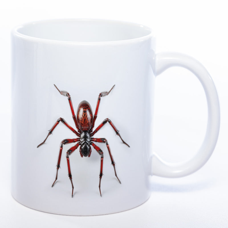 Motiv-Tasse mit 3D Spinne - exclusive Kaffeetasse spülmaschinenfest