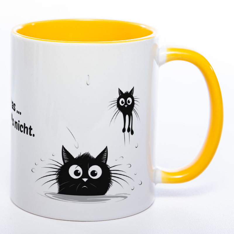 Egal was ... ich wars nicht - spülmaschinenfeste Katzen Motiv-Tasse  - süße Kaffeetasse in vielen Farben