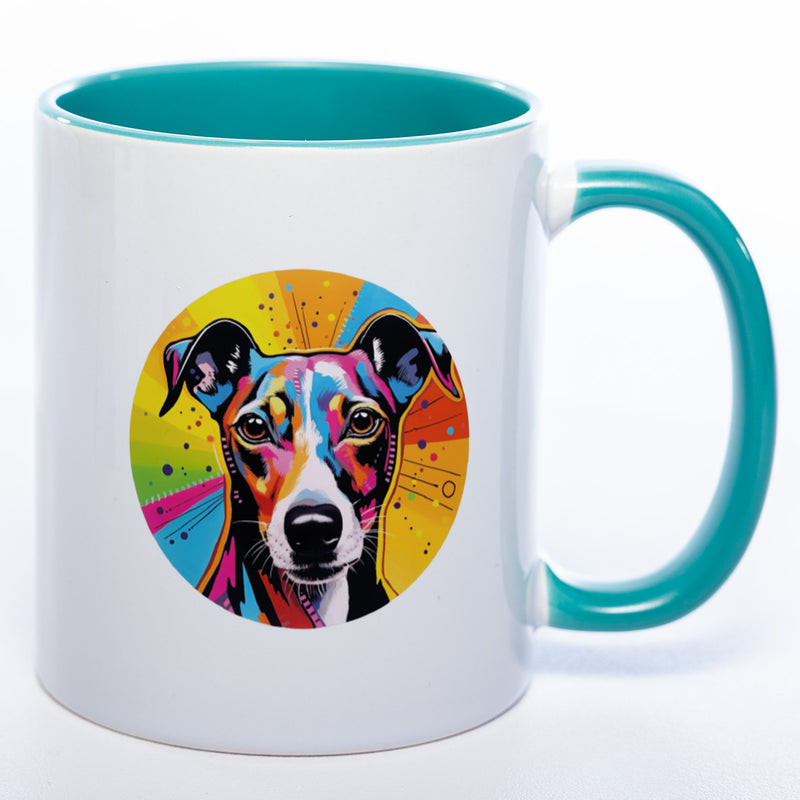 Mug Art Tasse mit Windhund Motiv wahlweise mit NAME - Kaffeetasse StickyWorld Exclusive