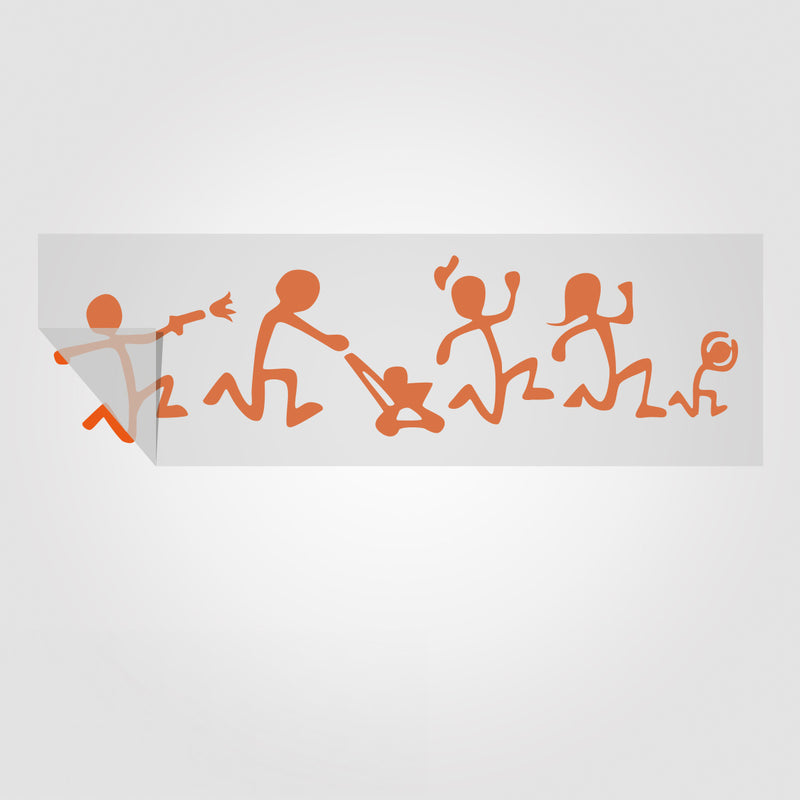 Familysticker Nobody cares about your stick figure family - mit und ohne Text | Foliensticker