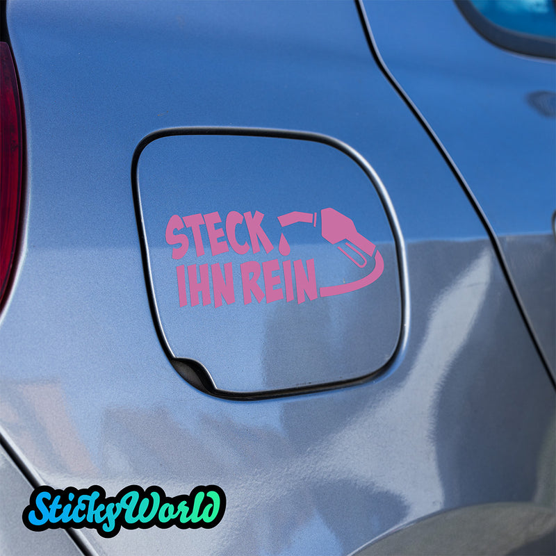Tankdeckel Sticker "Steck ihn rein"