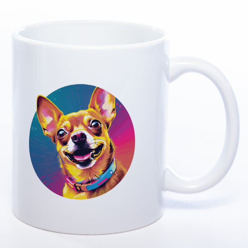 Mug Art Tasse mit Chihuahua & wahlweise mit NAMEN - Kaffeetasse StickyWorld Exclusive