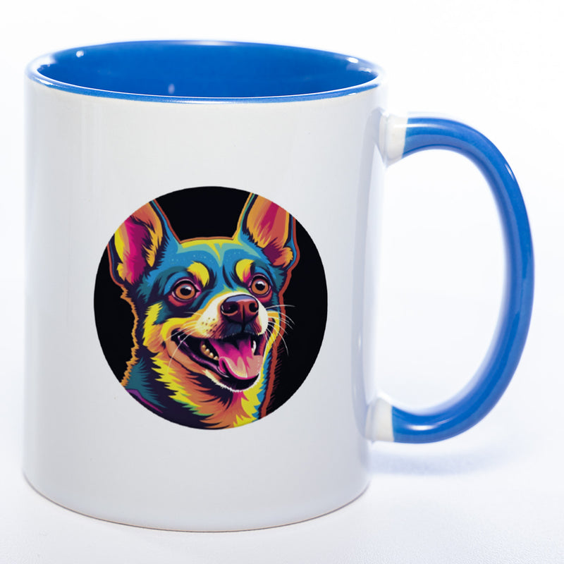 Mug Art Tasse mit Chihuahua Motiv 2 & wahlweise mit NAMEN- Kaffeetasse StickyWorld Exclusive