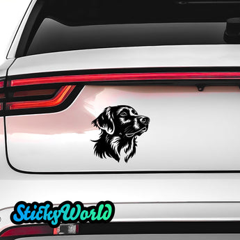 Flat Coated Retriever Hunde Sticker 2 StickyWorld Exclusive | Foliensticker