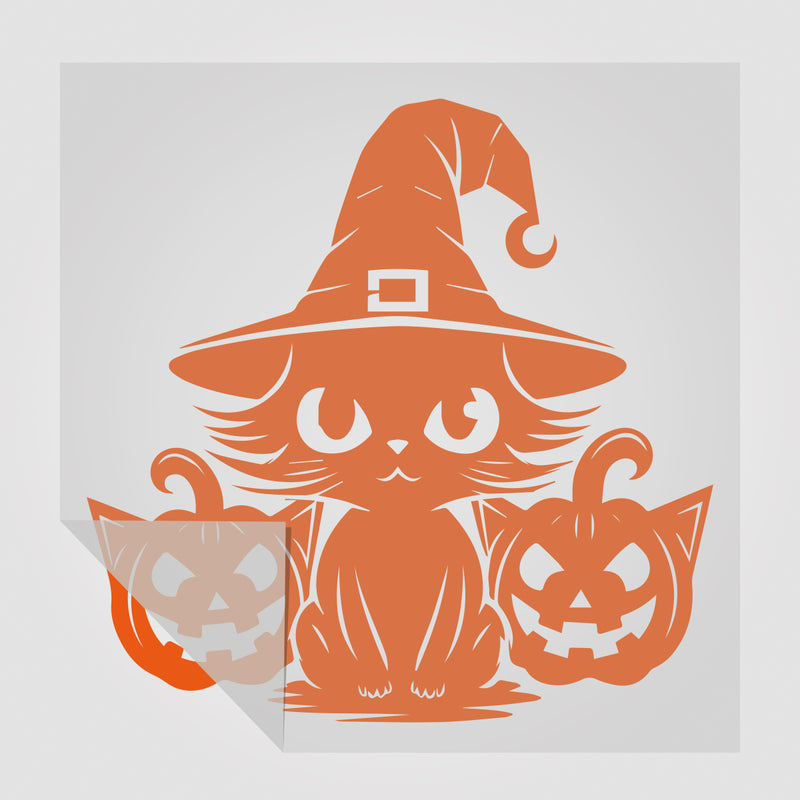 Grusel Sticker süße Gruselkatze StickyWorld Exclusive | Foliensticker