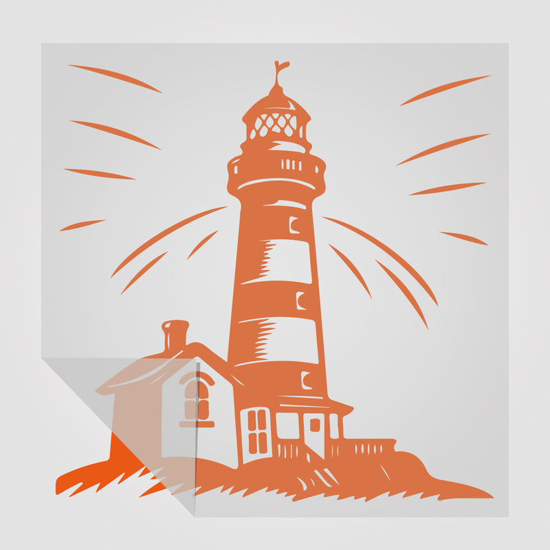 Aufkleber Leuchtturm | Sticker für Campingfahrzeuge, Autos, etc.