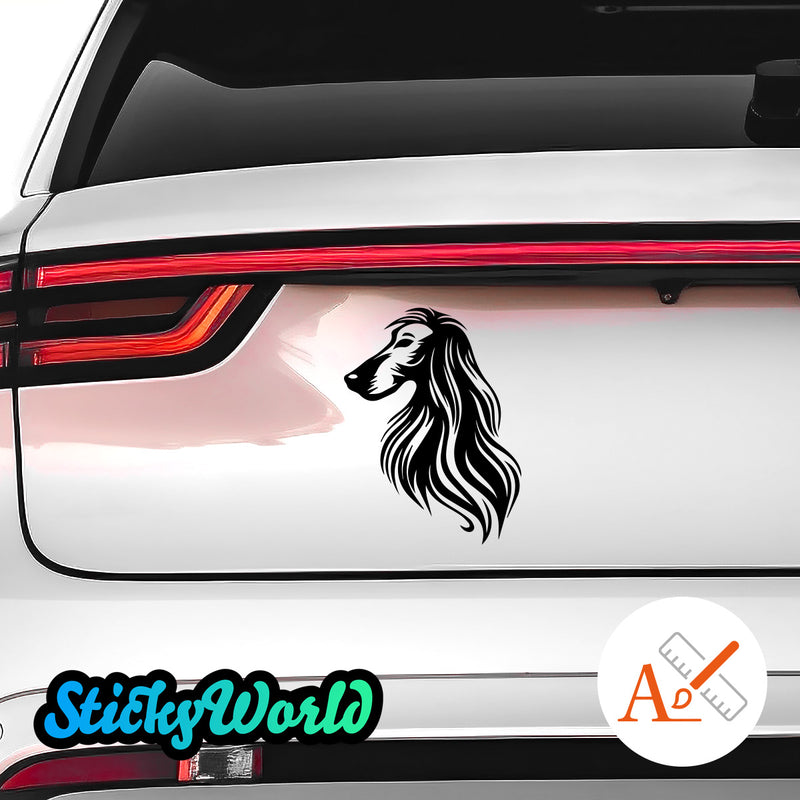 Afghanischer Windhund Hunde Sticker  StickyWorld Exclusive | Foliensticker