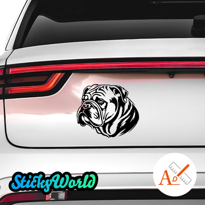 Bulldogge Motiv 2 Hunde Sticker StickyWorld Exclusive | Foliensticker