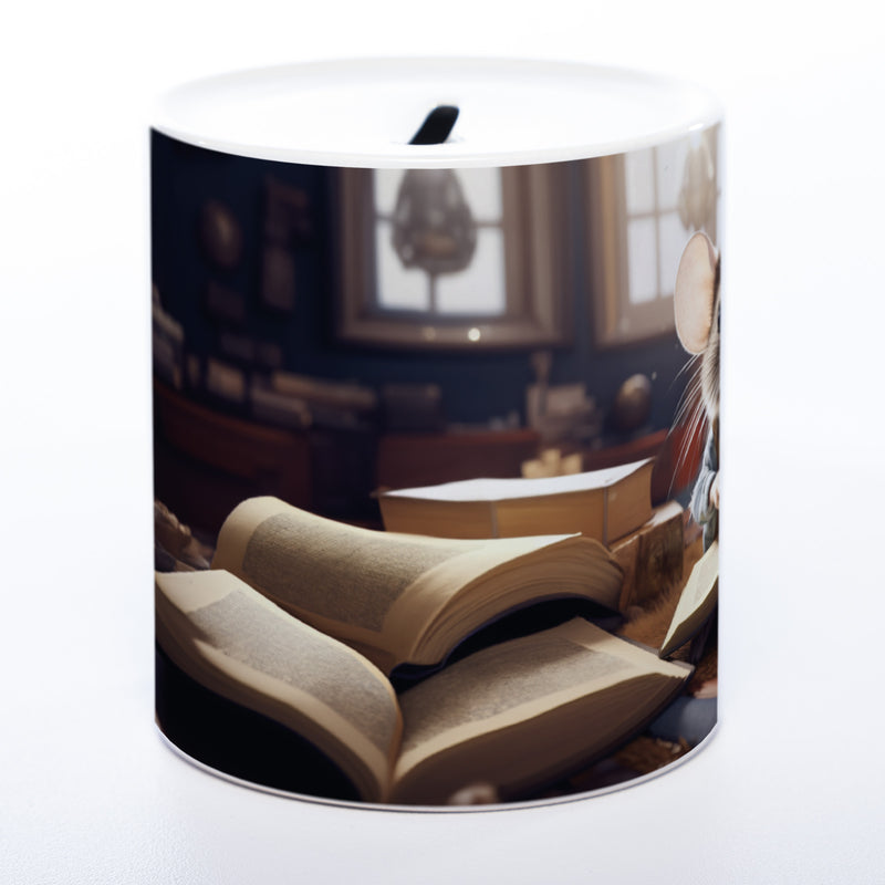 Hochwertige Spardose aus Keramik für Leseratten | Geschenkidee