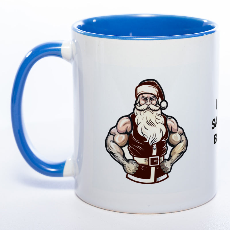 It's Santa Baby lustige Kaffeetasse zu Weihnachten mit starkem Santa - spülmaschinenfest